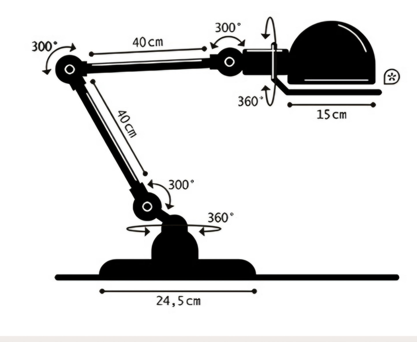 Lampe française JIELDE